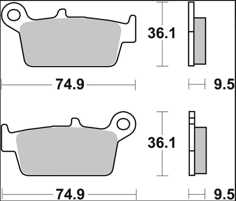 Brembo BRAKE PAD CC CARBON CERAMIC PRIME LINE - 07HO2608