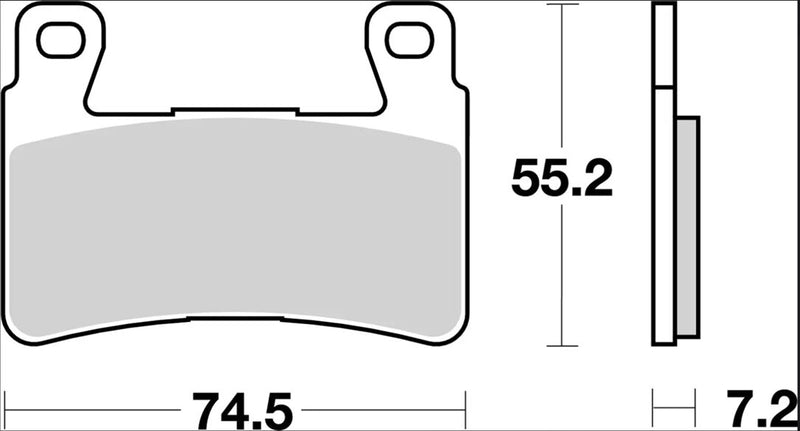 Brembo BRAKE PAD CC CARBON CERAMIC PRIME LINE - 07HO4507