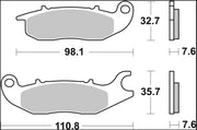 Brembo BRAKE PAD CC CARBON CERAMIC PRIME LINE - 07HO5606