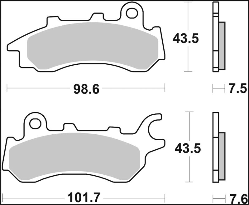 Brembo BRAKE PAD CC CARBON CERAMIC PRIME LINE - 07HO64CC