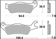 Brembo BRAKE PAD CC CARBON CERAMIC PRIME LINE - Front, Rear - 07SU33CC