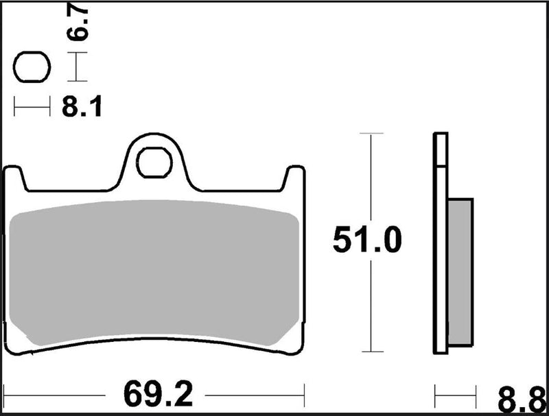 Brembo BRAKE PAD CC CARBON CERAMIC PRIME LINE - Front, Rear - 07YA2307