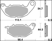 Brembo BRAKE PAD CC CARBON CERAMIC PRIME LINE - Front, Rear - 07YA52CC