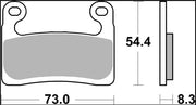 Brembo BRAKE PAD RC CARBON CERAMIC RACING UPGRADE LINE - Front, Rear - 07GR90RC