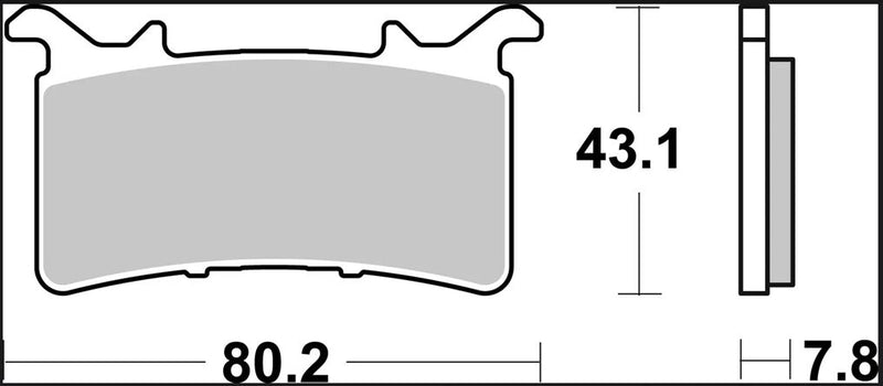 Brembo BRAKE PAD RC CARBON CERAMIC RACING UPGRADE LINE - Front, Rear - 07GR99RC