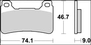 Brembo BRAKE PAD RC CARBON CERAMIC RACING UPGRADE LINE - Front, Rear - 07HO50RC