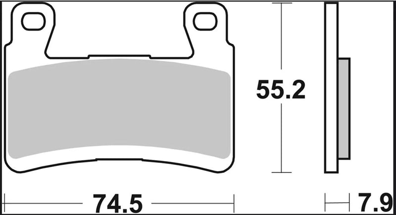 Brembo BRAKE PAD RC CARBON CERAMIC RACING UPGRADE LINE - Front, Rear - 07KA29RC