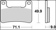 Brembo BRAKE PAD RC CARBON CERAMIC RACING UPGRADE LINE - Front, Rear - 07SU27RC