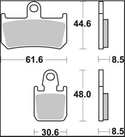 Brembo BRAKE PAD RC CARBON CERAMIC RACING UPGRADE LINE - Front, Rear - 07YA46RC