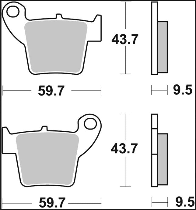 Brembo BRAKE PAD CARBON CERAMIC TT PRIME LINE - Front, Rear - 07HO48TT
