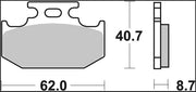 Brembo BRAKE PAD CARBON CERAMIC TT PRIME LINE - Front, Rear - 07KA12TT