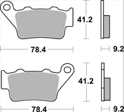Brembo BRAKE PAD CARBON CERAMIC TT PRIME LINE - Front, Rear - 07BB02TT