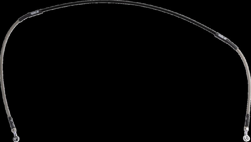 Moose Offroad Hard-parts Stainless Steel Braided Brake Line - Front, Braided, Silver - G06-1-007/P-CL