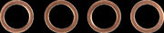 Moose Offroad Hard-parts Stainless Steel Braided Brake Line - Rear, Braided, Silver - Y01-2-001/P-CL