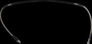 Moose Offroad Hard-parts Stainless Steel Braided Brake Line - Front, Braided, Silver - H01-1-044/P-CL