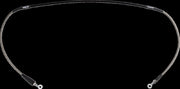 Moose Offroad Hard-parts Stainless Steel Braided Brake Line - Front, Braided, Silver - H01-1-045/P-CL