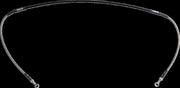 Moose Offroad Hard-parts Stainless Steel Braided Brake Line - Front, Braided, Silver - H01-1-046/P-CL
