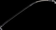 Moose Offroad Hard-parts Stainless Steel Braided Brake Line - Rear, Braided, Silver - H01-2-019/P-CL