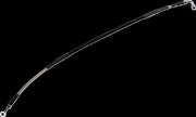 Moose Offroad Hard-parts Stainless Steel Braided Brake Line - Rear, Braided, Silver - H01-2-027/P-CL