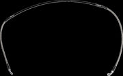 Moose Offroad Hard-parts Stainless Steel Braided Brake Line - Front, Braided, Silver - H02-1-036/P-CL