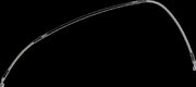 Moose Offroad Hard-parts Stainless Steel Braided Brake Line - Front, Braided, Silver - K01-1-048/P-CL