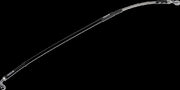 Moose Offroad Hard-parts Stainless Steel Braided Brake Line - Rear, Braided, Silver - K01-2-019/P-CL