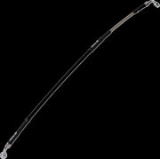 Moose Offroad Hard-parts Stainless Steel Braided Brake Line - Rear, Braided, Silver - K02-2-029/P-CL
