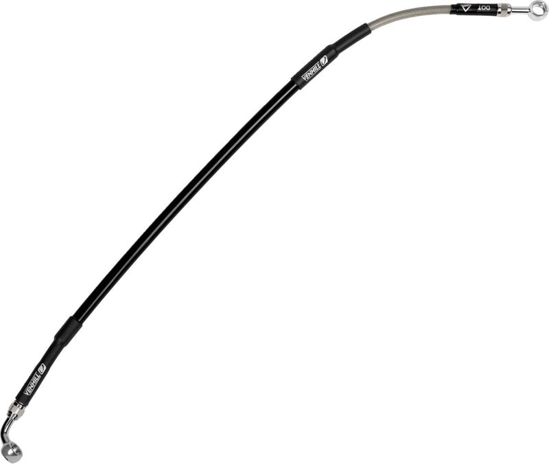 Moose Offroad Hard-parts Stainless Steel Braided Brake Line - Rear, Braided, Silver - B05-2-009/P