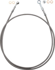 FAT Baggers INC. EZ Install Brake Line - Clear PVC Coating, Stainless Steel - 100063