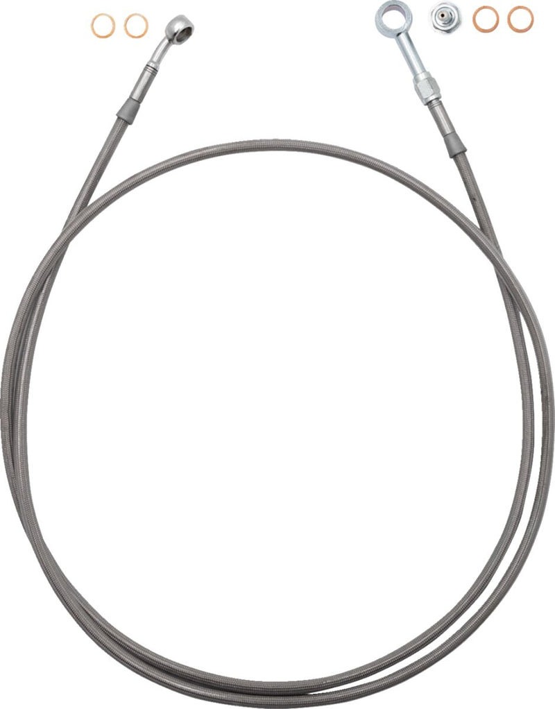 FAT Baggers INC. EZ Install Brake Line - Clear PVC Coating, Stainless Steel - 100063