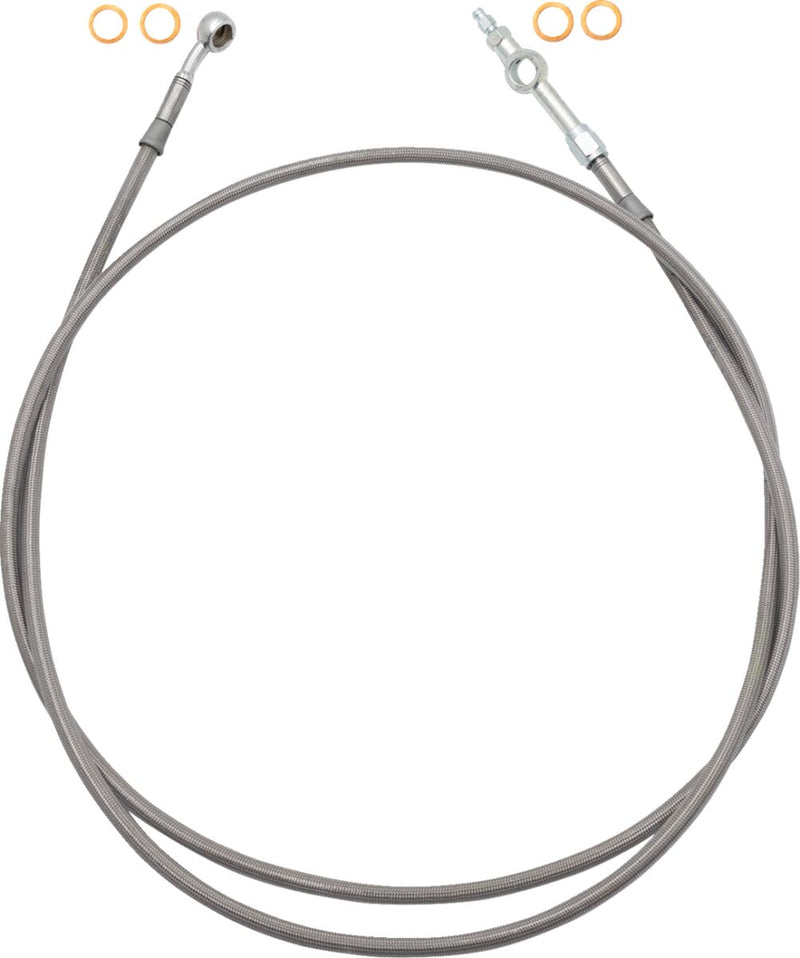 FAT Baggers INC. EZ Install Brake Line - Clear PVC Coating, Stainless Steel - 120064