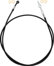 FAT Baggers INC. EZ Install Brake Line - Black, Clear PVC Coating - 120065-B