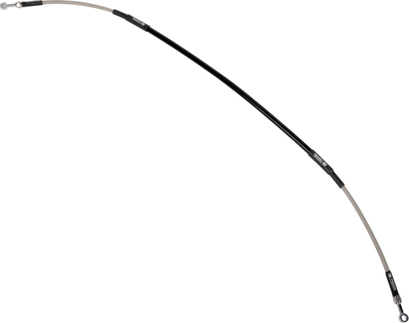 Moose Offroad Hard-parts Stainless Steel Braided Brake Line - Front, Braided, Silver - K01-1-050/P