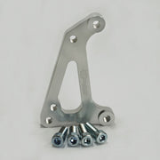 Moto-Master Supermoto Racing Rotor Adapter Bracket - Silver,  Stainless Steel - Brake Caliper