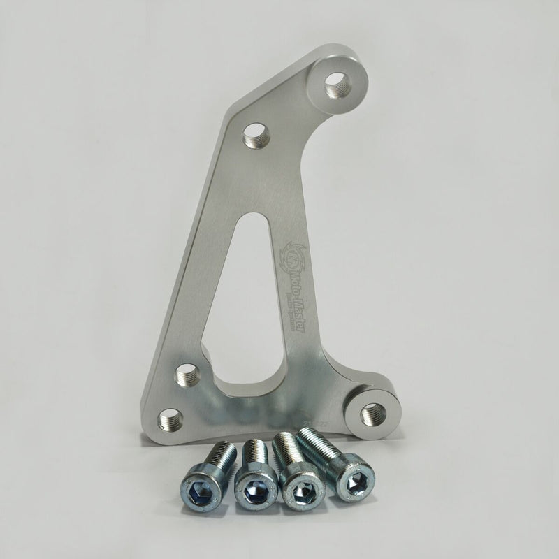 Moto-Master Supermoto Racing Rotor Adapter Bracket - Silver,  Stainless Steel - Brake Caliper