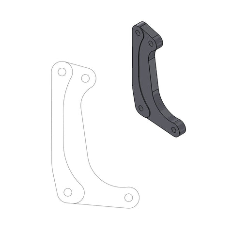 Moto-Master Supermoto Racing Rotor Adapter Bracket - Black - 211030