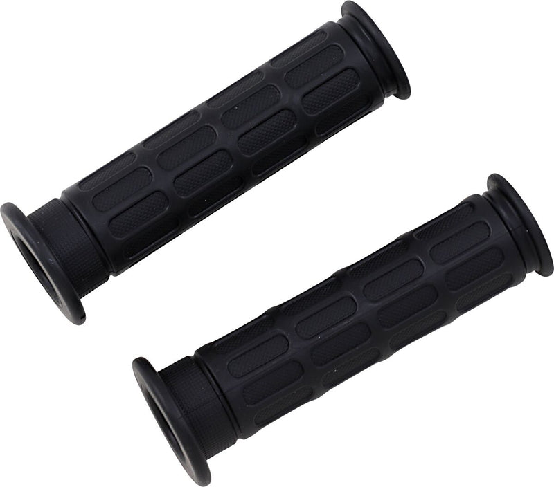 Parts Unlimited Laser Street Grips - Black, Flat - L99-28750