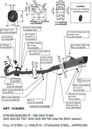 LEOVINCE LV One Evo Stainless Steel Full-System Exhaust - Full System - 14364EK