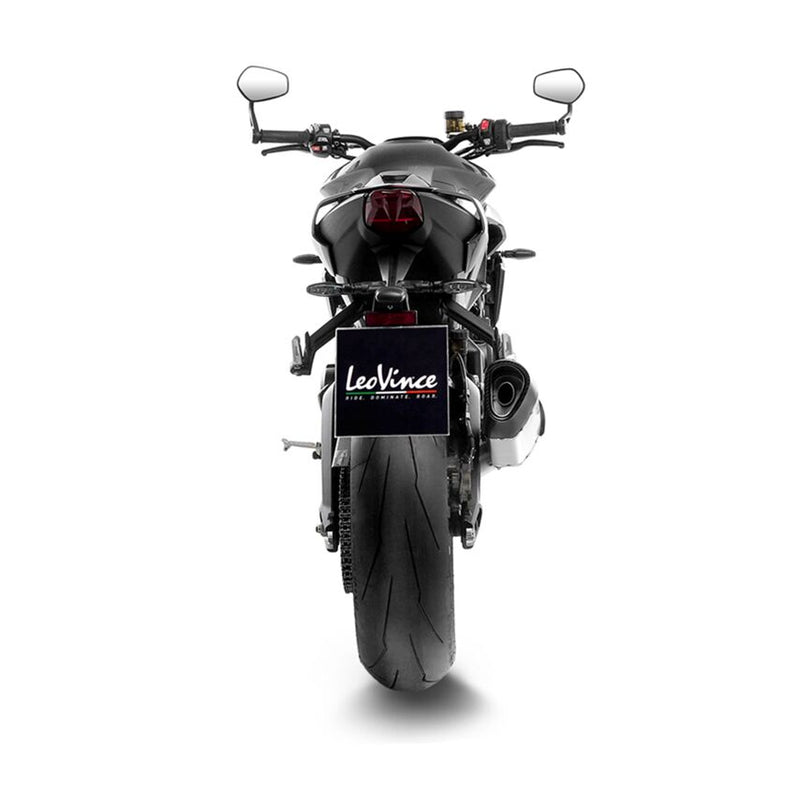 LEOVINCE LV-14 R Titanium Full-System Exhaust - Silver, Full System - 15608TU