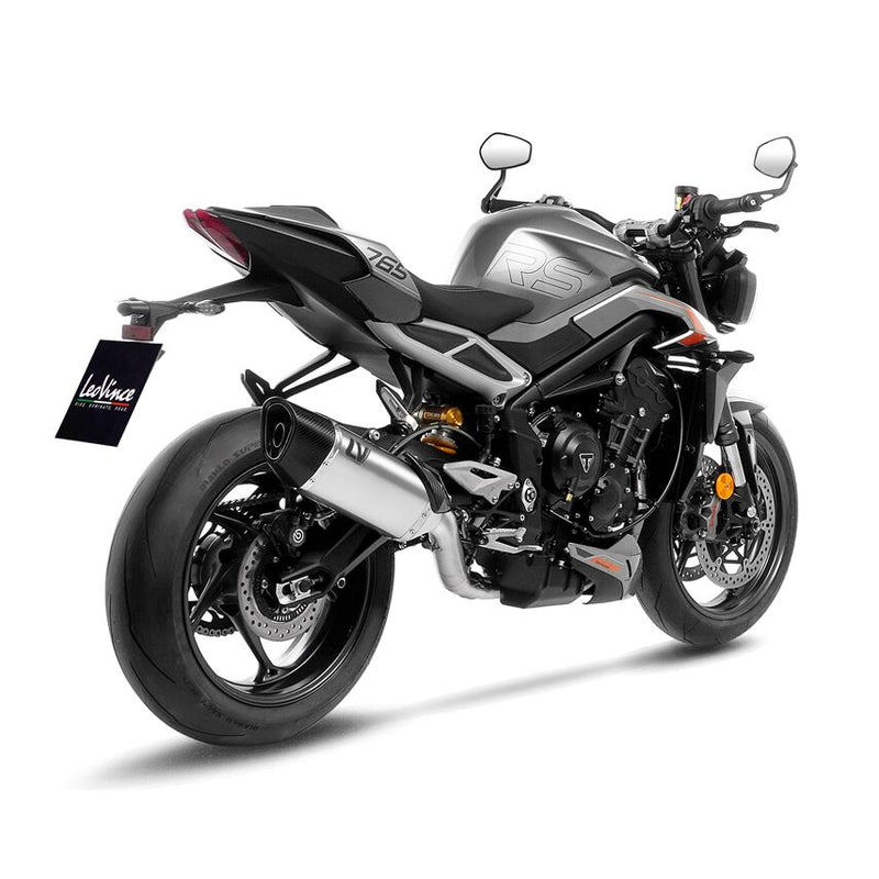 LEOVINCE LV-14 R Titanium Full-System Exhaust - Silver, Full System - 15608TU