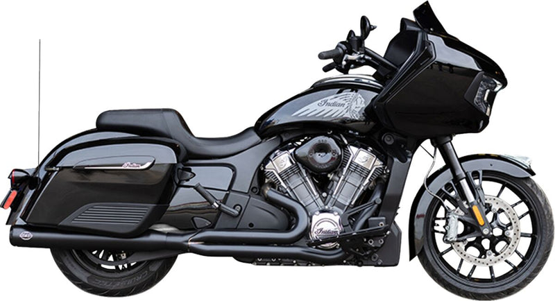 S&S Cycle 2-into-1 Qualifier Exhaust System - Guardian Black - Race