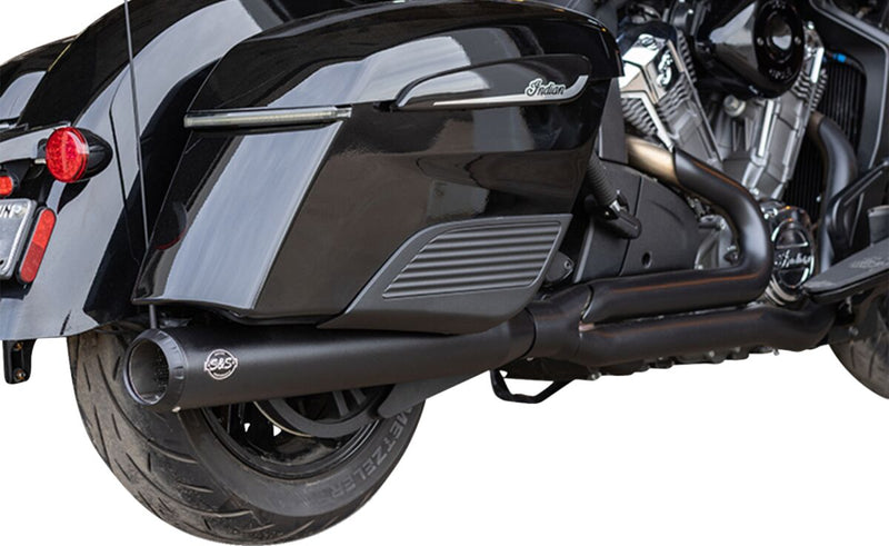 S&S Cycle 2-into-1 Qualifier Exhaust System - Guardian Black - Race