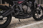 SPARK 60'S Silencer Full Exhaust System, Collector with pre-silencer BOX in AISI 304 stainless steel - Matte Black, Full System