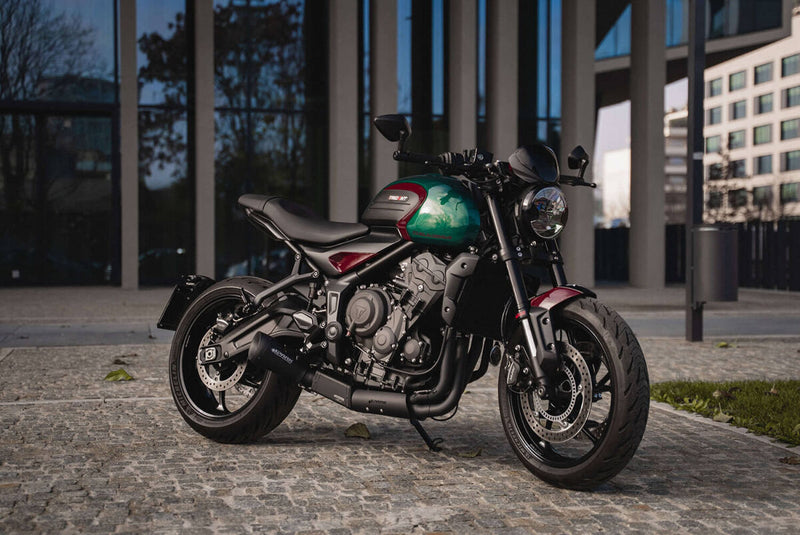 SPARK 60'S Silencer Full Exhaust System, Collector with pre-silencer BOX in AISI 304 stainless steel - Matte Black, Full System