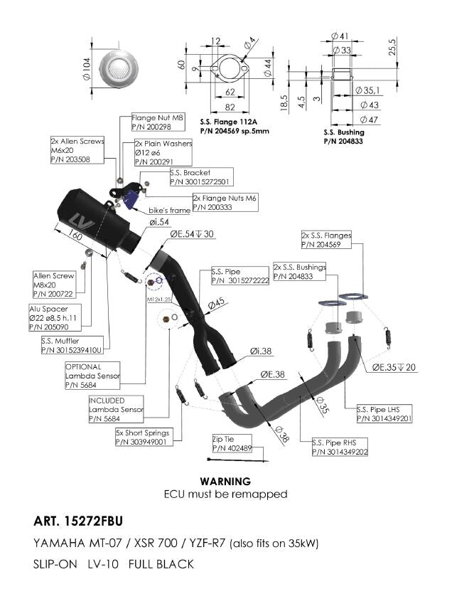 LEOVINCE LV-10 Full Black Full-System Exhaust - Full System