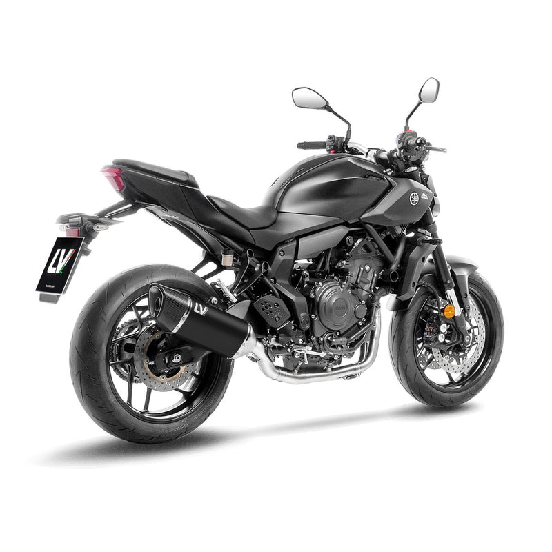 LEOVINCE LV-14R Black Edition Slip-On Muffler - LV-14 R - 15632BU