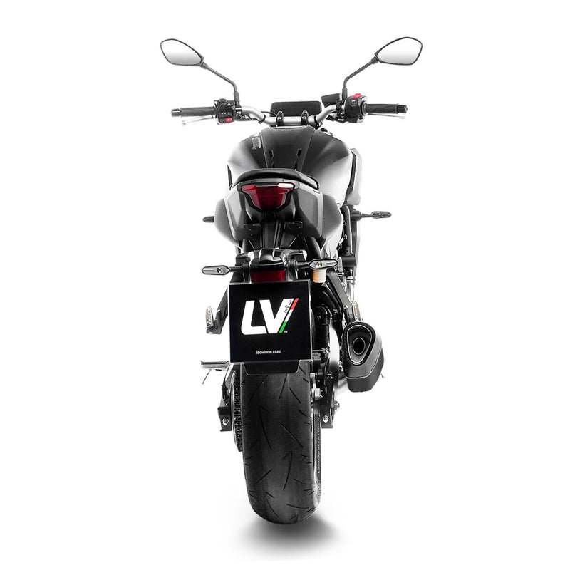 LEOVINCE LV-14R Black Edition Slip-On Muffler - LV-14 R - 15632BU