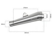 SPARK GP-STYLE Slip-On Muffler - GP Style, Stainless Steel