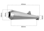 SPARK CLASSIC Slip-On Muffler - Stainless Steel, Slip-On Silencer