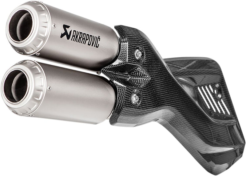 Akrapovic Titanium Slip-On Line Muffler - Silver - S-D9SO10-HIFFT